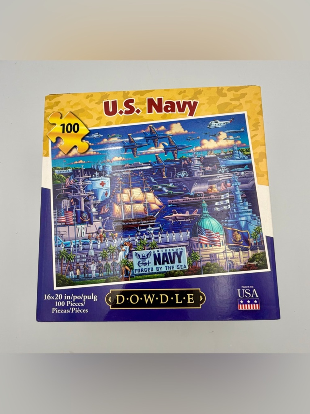 DOWDLE U.S. Navy 100-Piece Puzzle — Blue